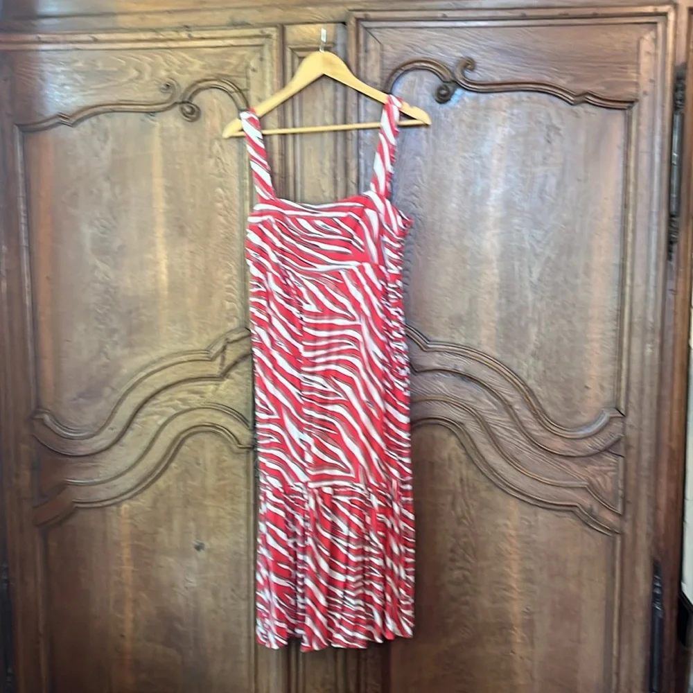 Michael Kors Soft Zebra Midi Dress